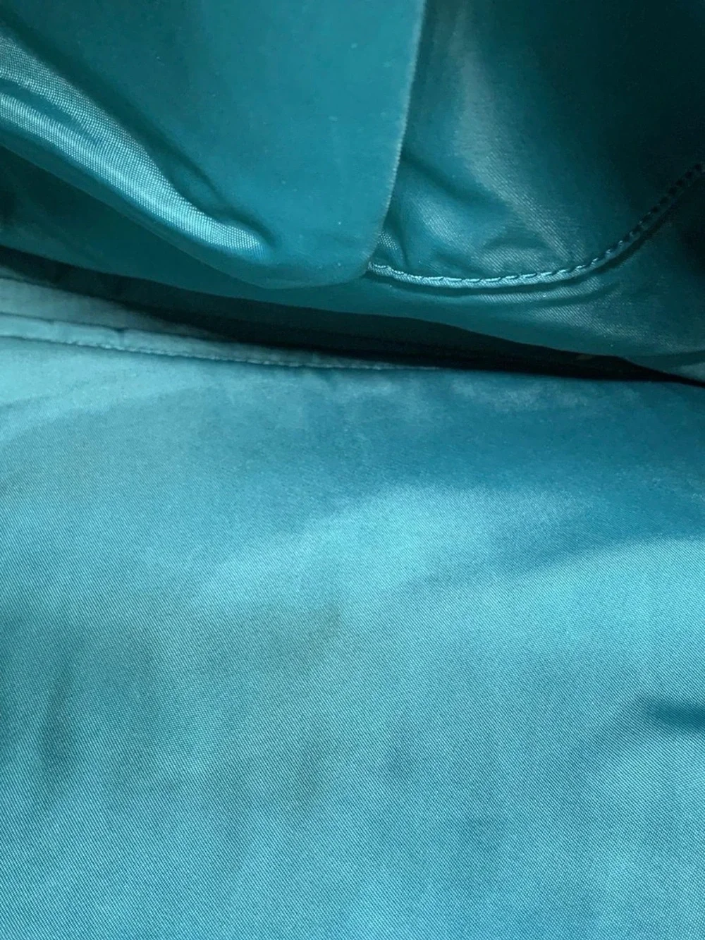 Michael Kors Quilted Teal-Green Backpack